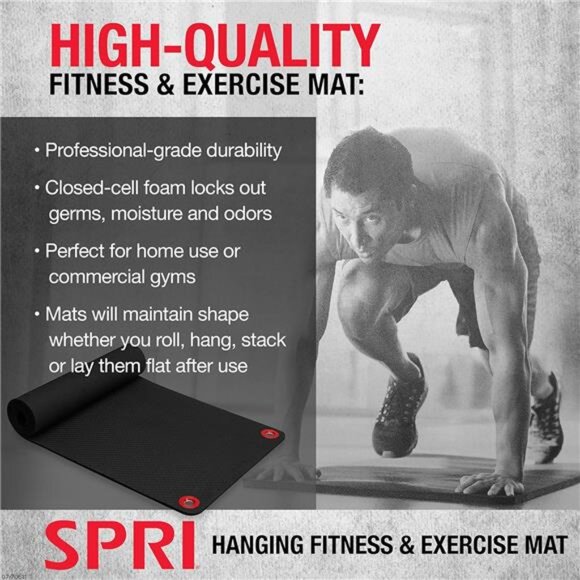 Hanging Exercise Mat, Fitness & Yoga Mat for Group Fitness Classes, Commercial - Picture 3 of 7